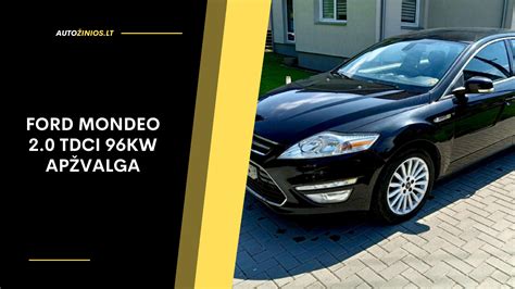 Ford Mondeo su TDCi varikliu ir nurodytais patobulinimais po chip tuning