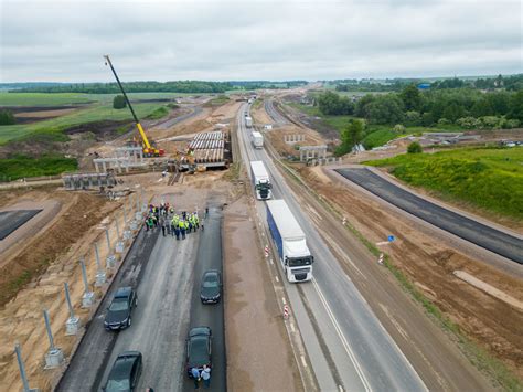 Nuotrauka iš statybvietės, iliustruojanti A5 magistralės tiesimą tarp Marijampolės ir Lietuvos/Lenkijos sienos