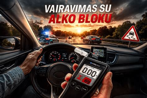 Teminė iliustracija: Automobilio užvedimas su alkobloku