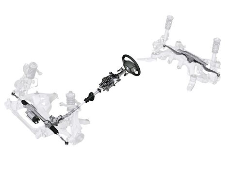 Integral Active Steering sistema: galinių ratų pasukimo kampai