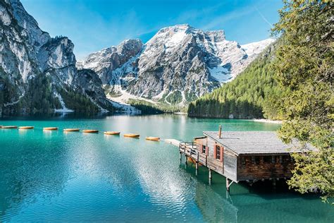 Dolomitų kalnai su vynuogynais slėnyje