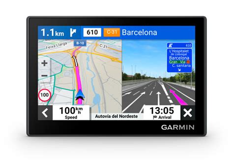 Tematinė nuotrauka: Garmin navigacijos ekranas su detaliais žemėlapiais ir palydoviniu vaizdu