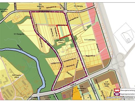 Infrastruktūros darbų planavimo ir žemėnaudos grafikas