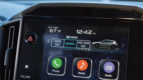 Infografika apie Subaru X-Mode sistemos funkcijas