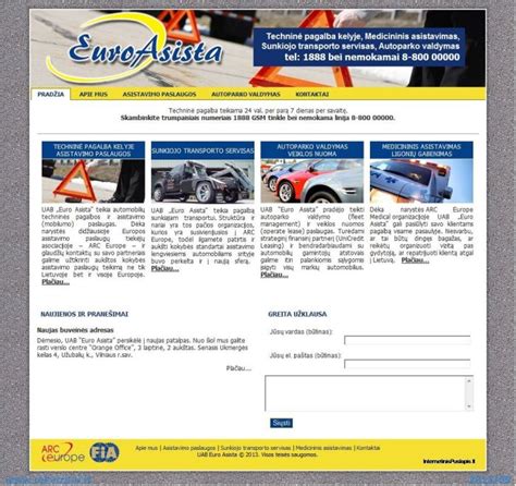 Ekranvaizdis elektroninės parduotuvės su savitarnos funkcija UAB „Euro Asista“