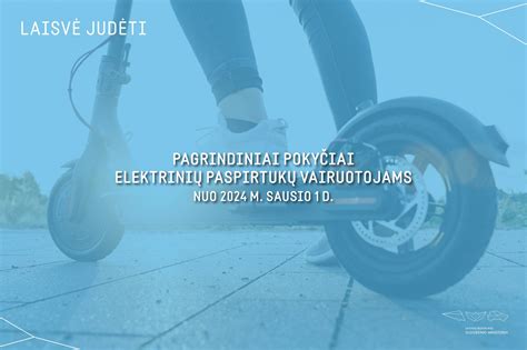 Infografika: Elektrinių paspirtukų klasifikacija ir teisiniai reikalavimai