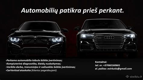 infografika su žingsniais transporto priemonės patikrai prieš perkant