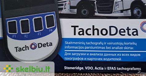 Infografika: tachografo duomenų srautas ir papildomas blankas