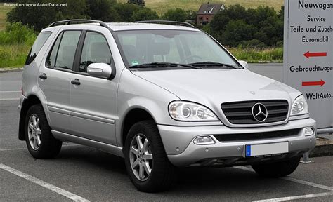 W163 Mercedes-Benz ML 320 rėminės konstrukcijos ir pakabos schemos