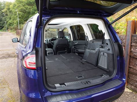 Photo of a Ford Galaxy interior with rear seats folded down for cargo space