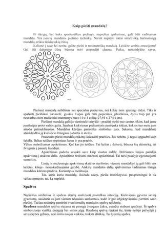 spalvų reikšmių diagrama
