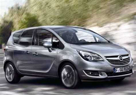 Opel Meriva A modelio nuotrauka arba schema, rodanti automobilio išmatavimus ir kompaktišką formą