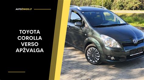 Toyota Corolla Verso interjero ir sėdynių konfigūracijos infografika