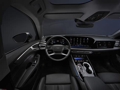 Thematic photo of an Audi A6 interior with navigation screen
