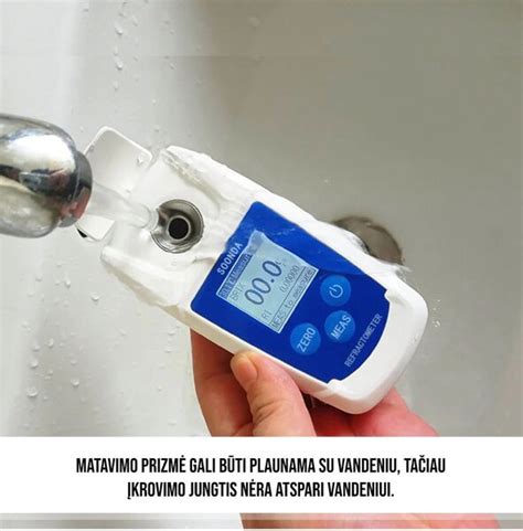 Refraktometras antifrizo užšalimo temperatūrai matuoti