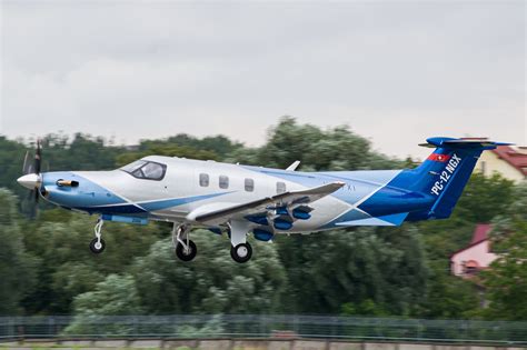 Pilatus PC-12 lėktuvas medicininės evakuacijos misijoje