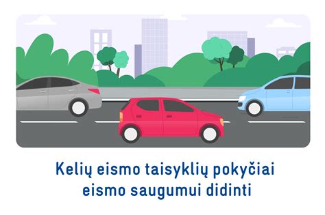 Schema, iliustruojanti besikeičiančią eismo aplinką ir naujus eismo dalyvius (dviratininkus, paspirtukininkus).