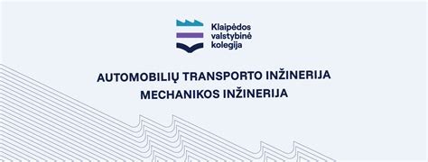 Transporto inžinerijos studijų iliustracija