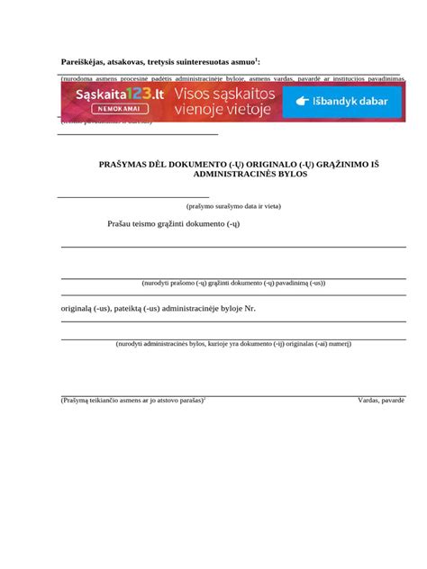 Teisinės bylos dokumento fragmentas su teisiniais terminais