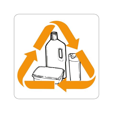 Infografika apie ženklų gamybos medžiagas (plastikas, aliuminis, lipdukas)