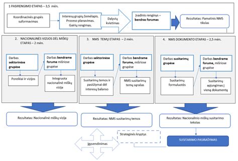 Schema: N1 į M1 perklasifikavimo proceso etapai