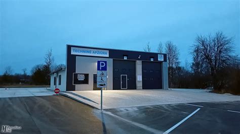 Moderni techninės apžiūros stotis su patikros įranga