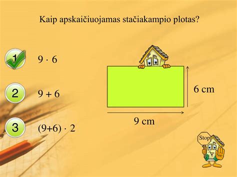 scheminis stačiakampio pavaizdavimas su pažymėtais ilgiu ir pločiu