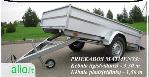 Lentelė su priekabos nuomos sąlygomis ir taisyklėmis