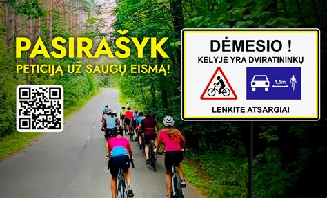 Infografika apie dviratininkų saugumą ir taisykles