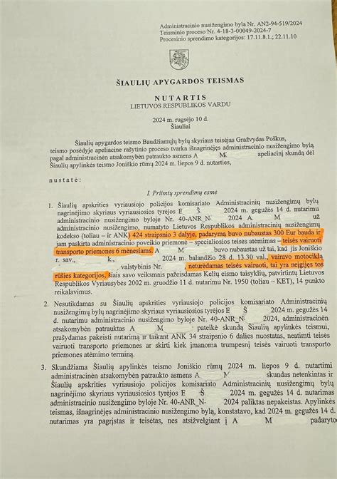 lentelė su ANK 424 straipsnio sankcijomis už vairavimą be teisių ir susijusius pažeidimus