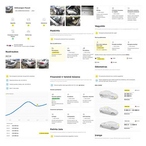 Automobilio istorijos ataskaitos pavyzdys, iliustruojantis ridą, eismo įvykius ir savininkų pasikeitimus