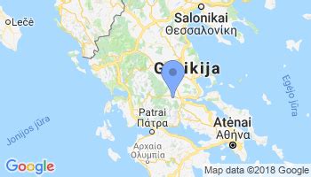 Graikijos kelių žemėlapis ir vaizdingas serpantinas kalnuose