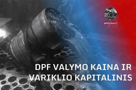 Infografika, palyginanti DPF filtro pašalinimo, valymo ir keitimo kainas bei privalumus/trūkumus