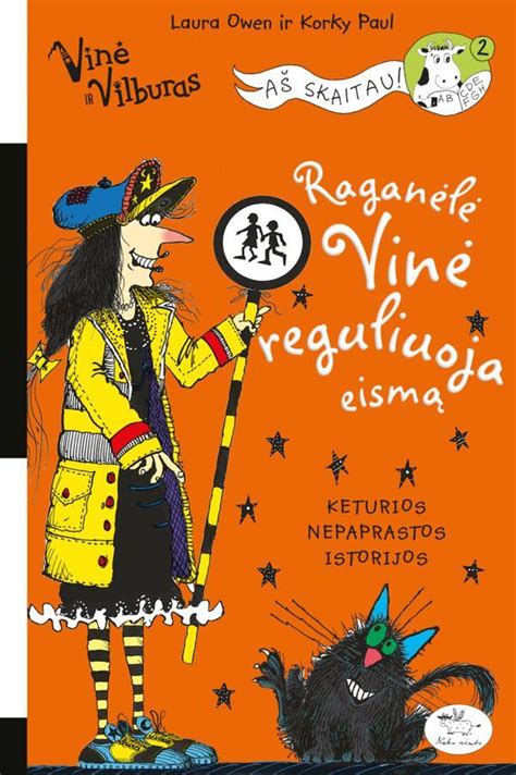 raganėlė Vinė ir katinas Vilburas su burtų lazdele (iliustracija)