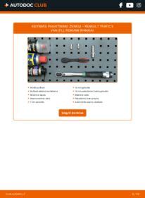 Pakaitinimo žvakių keitimo etapai (diagrama)