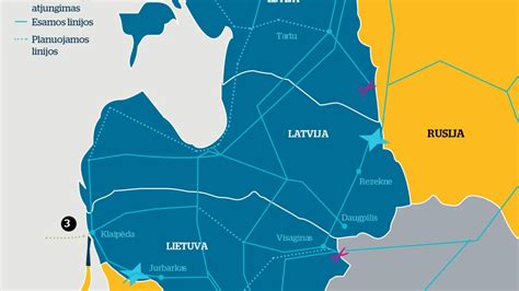 Infografika: Baltijos šalių maršrutų schema po Klaipėdą