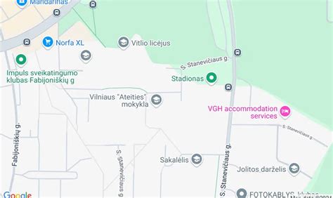 žemėlapis su vairavimo mokyklos lokacija Elektrėnuose