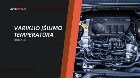 Infografika: variklio darbinė temperatūra ir jos poveikis