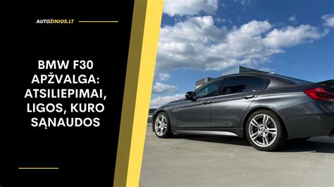 BMW F30 variklių ir kuro sąnaudų infografika