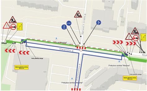 Sankryžos rekonstrukcijos schema su tuneliu ir viaduku