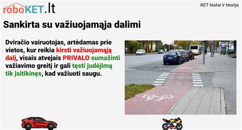 Iliustracija, rodanti pirmenybę sukant į kairę/dešinę ir pėstiesiems/dviračių vairuotojams