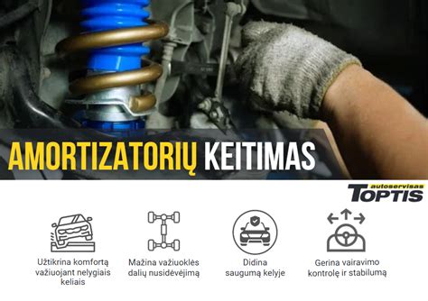 Bendroji automobilio amortizatorių schematinė iliustracija