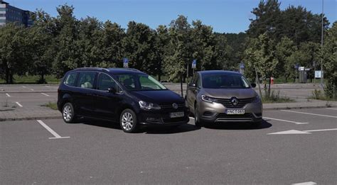 Renault Clio ir Espace modelių palyginimo iliustracija
