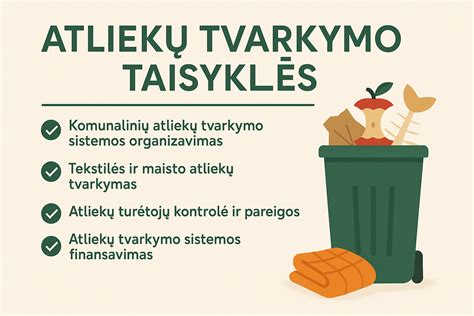 diagrama: atliekų tvarkymo taisyklės ir baudos