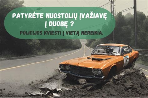 infografika, rodanti stabilizatoriaus darbą įvažiavus į duobę