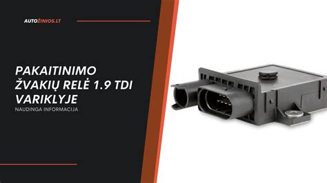 Nuotrauka, kaip atrodo pakaitinimo žvakių relė Volvo V50