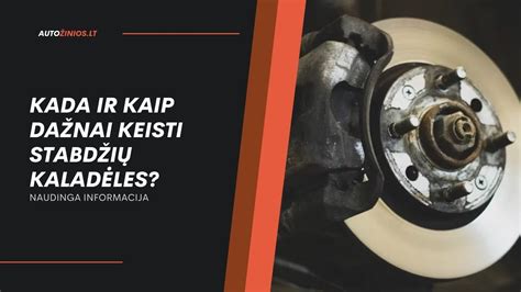 Infografika: kada keisti stabdžių kaladėles Toyota RAV4