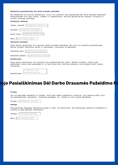 Tarpinės pažeidimo pavyzdys