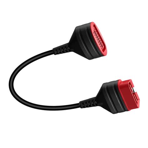 Nuotrauka su OBDII jungties prailginimo laidais