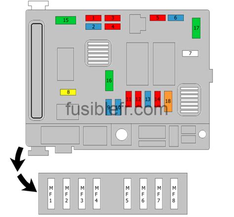 Citroen Xsara galinio tilto schema su guolių vieta
